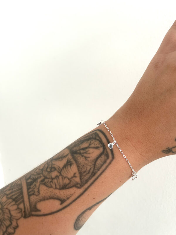 Pulseira Pontinhos Lilás