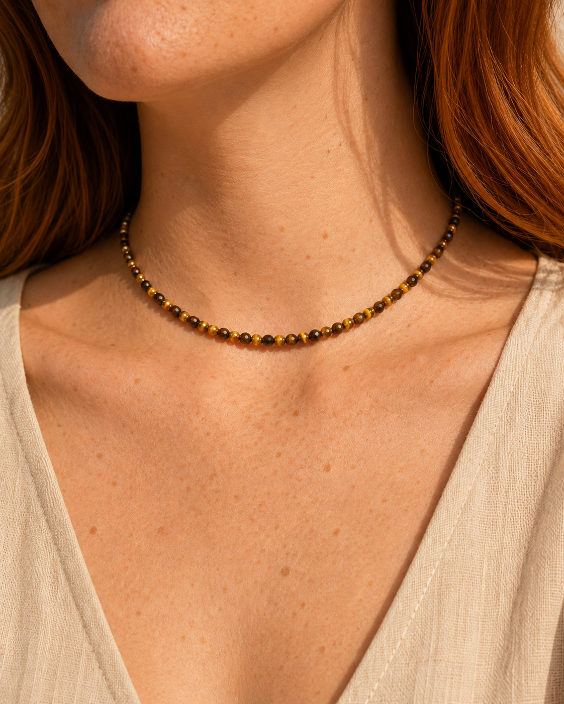 Choker Olho de Tigre